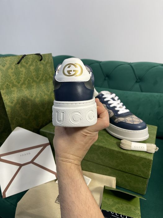 Adidasi Gucci GG piele naturala 100% Full Box colectie noua