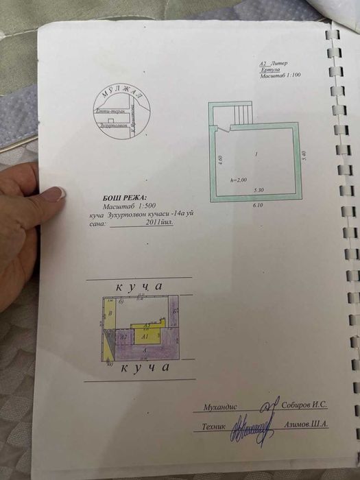 ПРОДАЕТСЯ угловой участок 5,17 сот, дом Узбекфильм, без маклер
