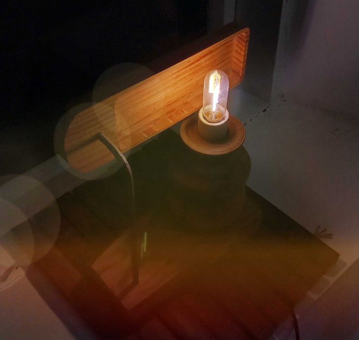 Лампа от бор и круша