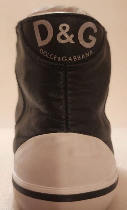 Sneakers Inalti - Barbati - D&G - Dolce & Gabbana Piele Naturală Vitel, Mărimea 40 Originali