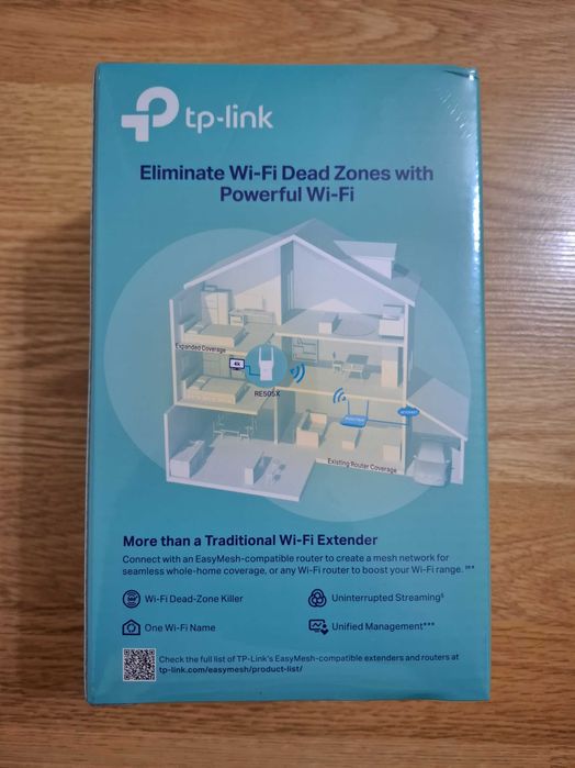 Range Extender TP-Link RE505X Wi-Fi 6 Dual-Band Gigabit AX1500