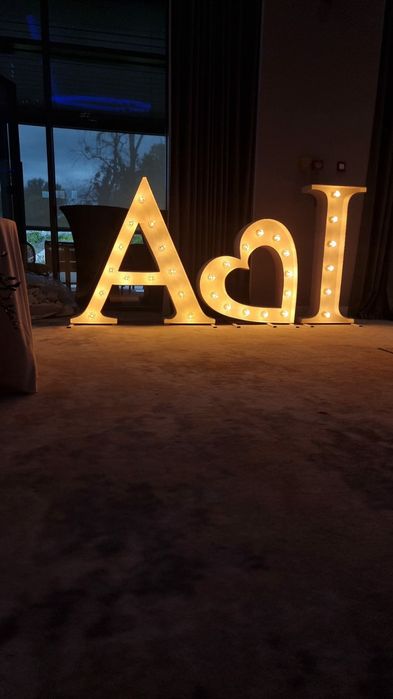 Inchiriez litere volumetrice luminoase evenimente - Majorate, nunti