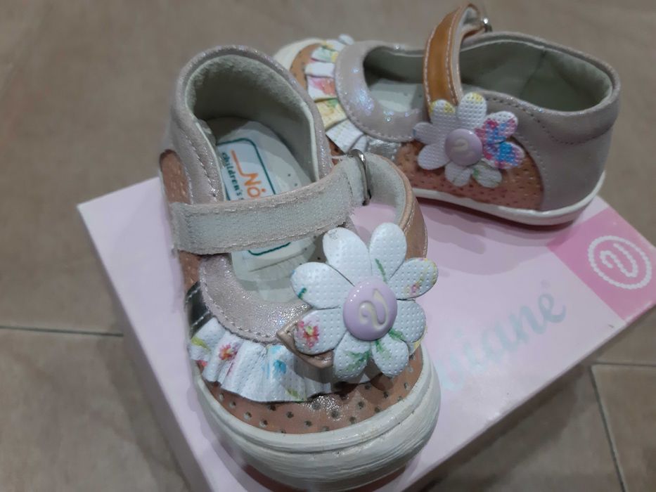 НОВИ! Ергономични Детски Обувки ЕСТЕСТВЕНА Кожа на NOTAS Гърция! №19