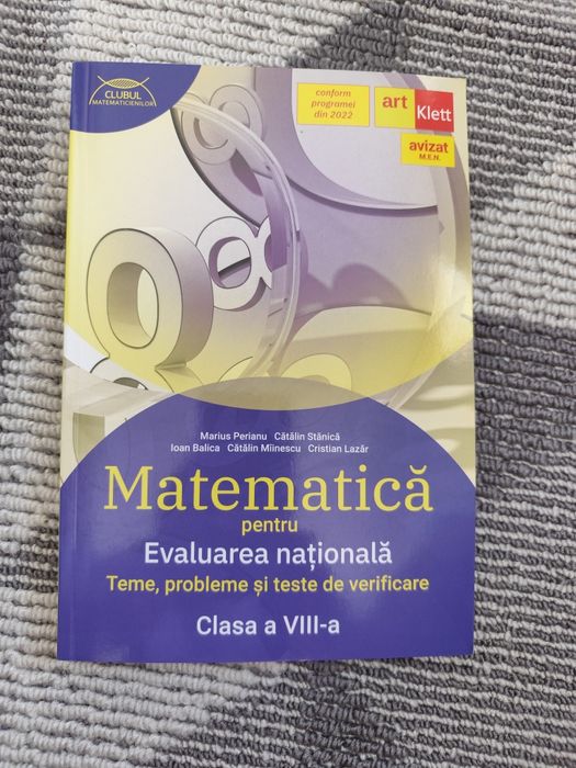 Matematica pentru evaluarea națională clasa a 8- a