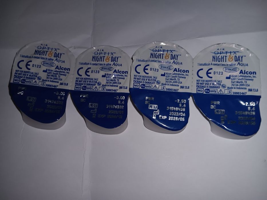 Едномесечни контактни лещи, Air Optix Night Day Aqua