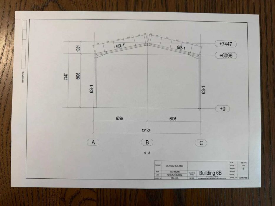 Hală metalică portal frame galvanizată – 30m x 12m x 6m – Nouă / Neutilizată