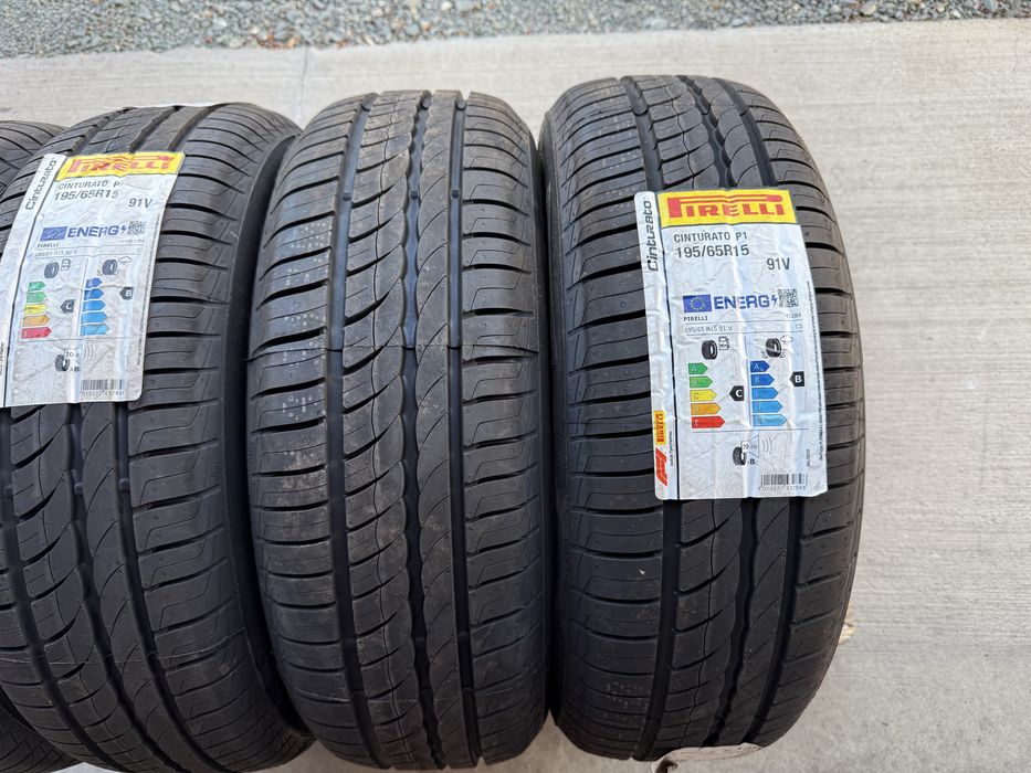 ЧИСТО НОВИ Летни Гуми 195/65R/15 -PIRELLI Cinturato P1- DOT:0124