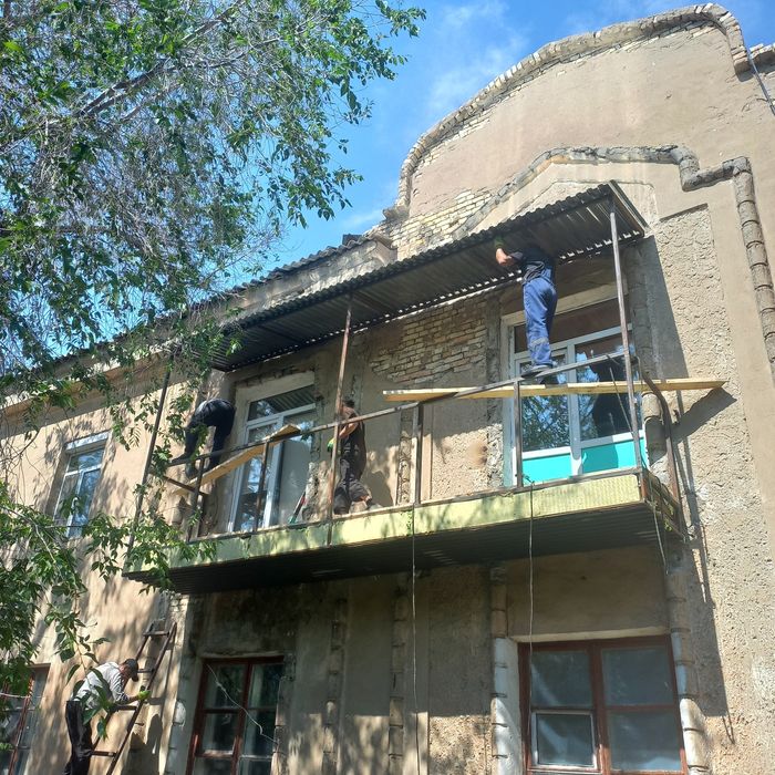 ремонт балкон и замена плит