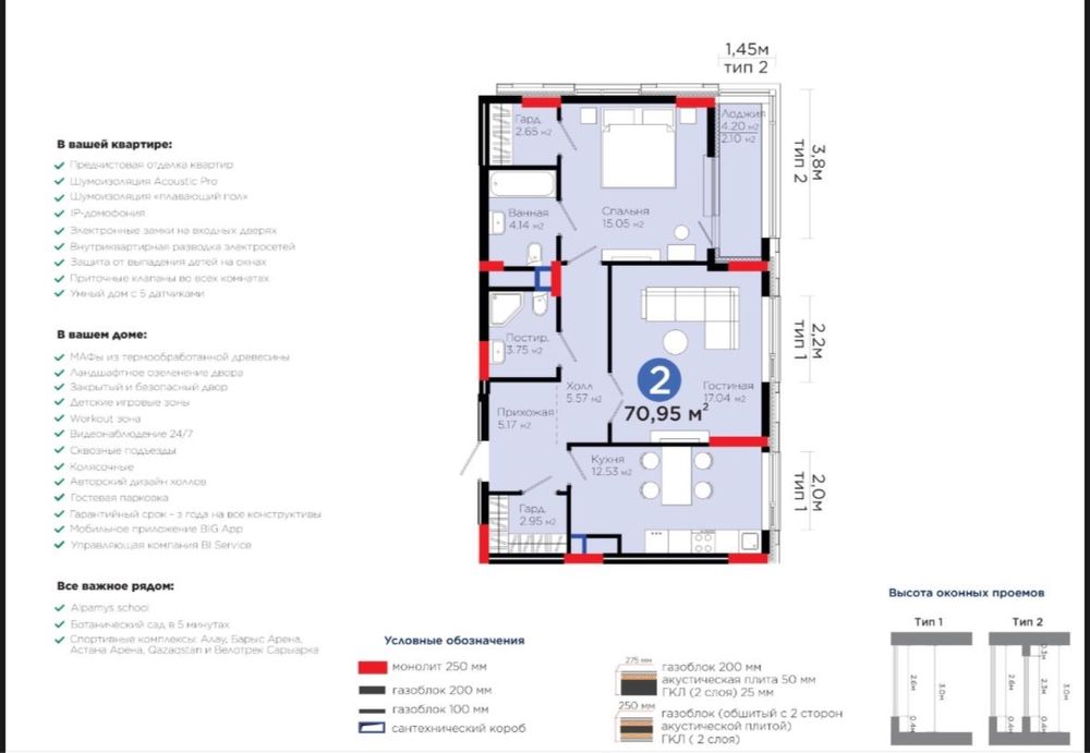 2 комнатная квартира на левом берегу.Топ локация