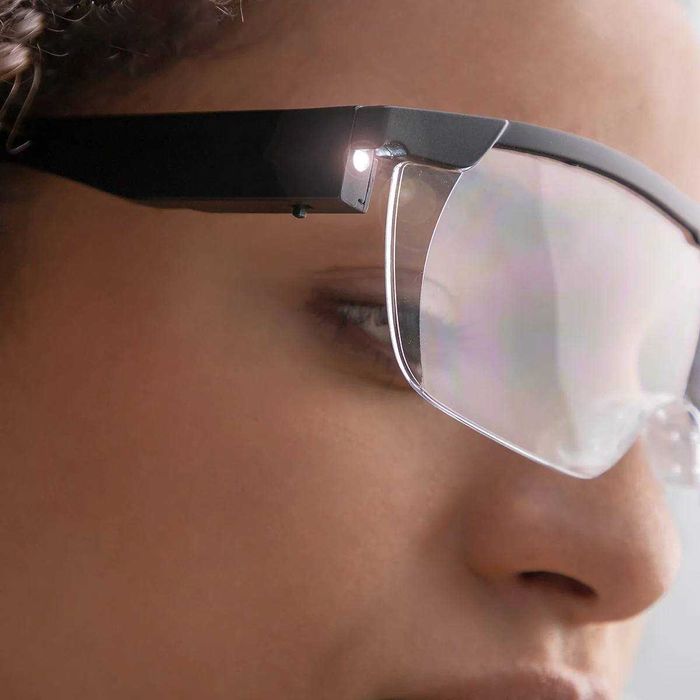 Ochelari marire tip lupa cu 2 lumini LED pentru bricolaj, citit, cusut