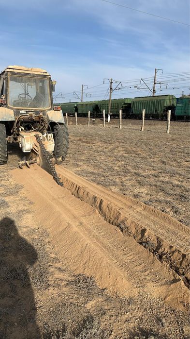 Услуги цепного эксковатора ( бара, грунторез)