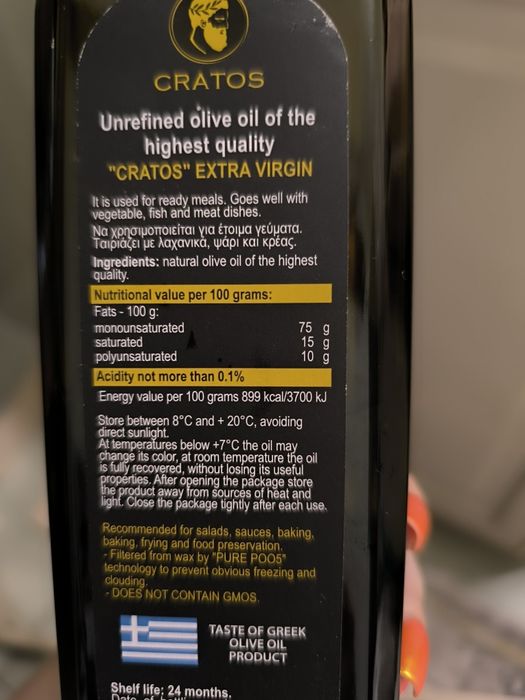 Оливковое масло экстра вирджин