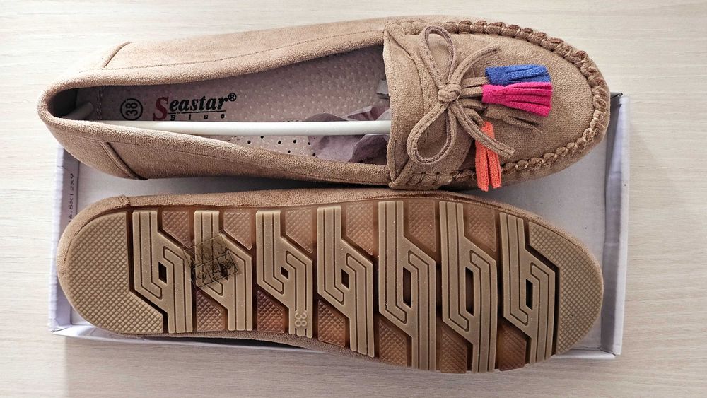 Mocasini damă - bej