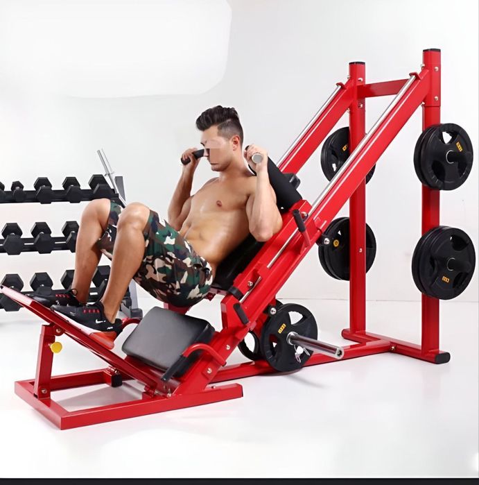 Тренажер для жима ногами и приседаний Гак машина Тренажер хак Професс
