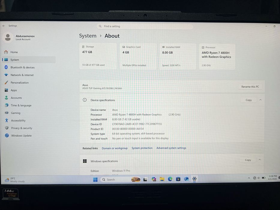 ASUS TUF Gaming A15