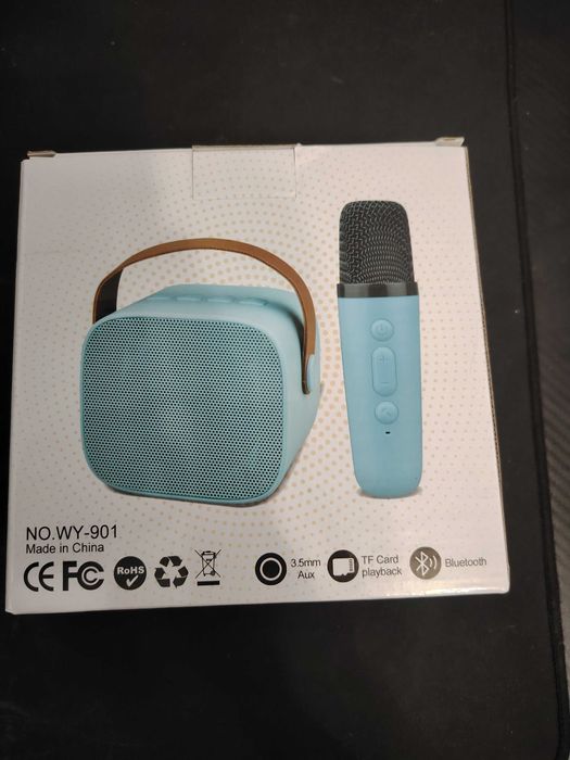 Мини караоке система, Bluetooth Колонка с безжичен микрофон !