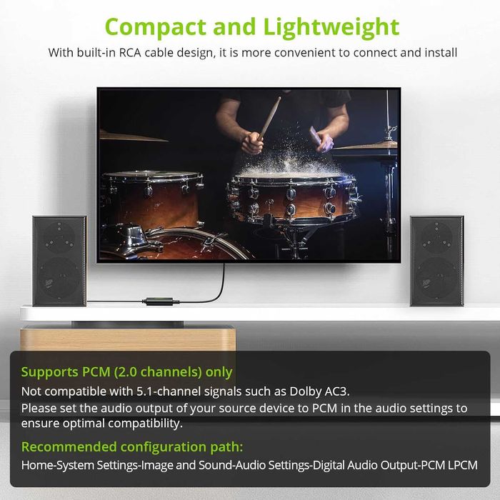 Цифров към аналогов аудио преобразувател LiNKFOR 192kHz DAC