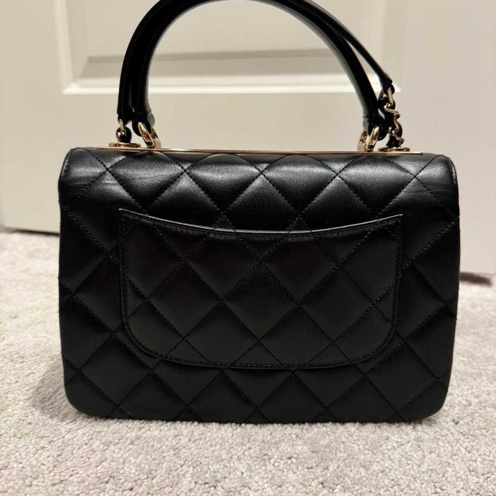 Geantă Chanel din Piele Neagră, Poseta Chanel din Piele