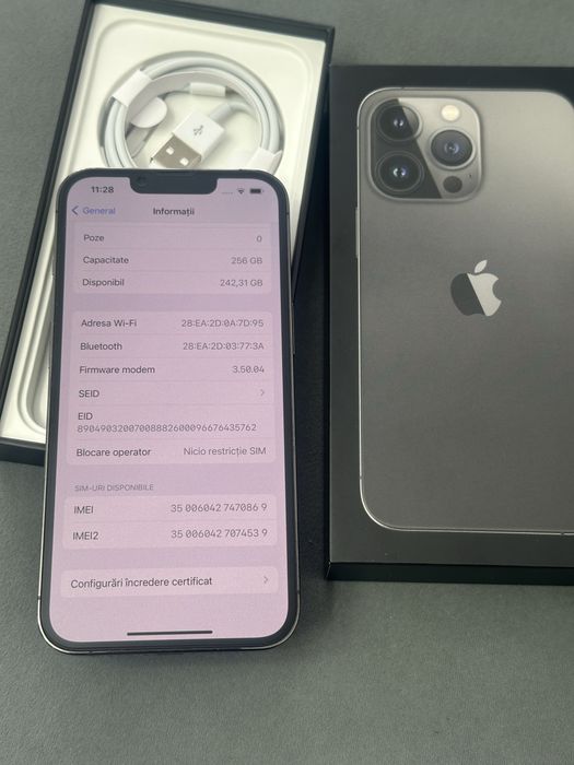 Iphone 13 Pro 256 GB IMPECABIL full box liber retea
