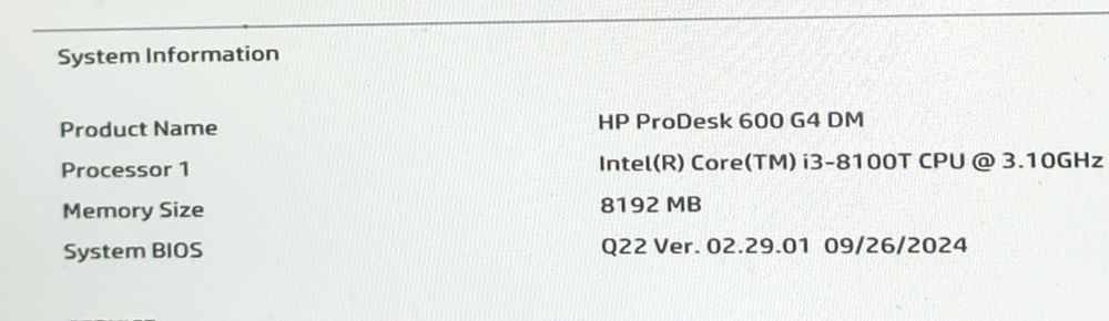 HP Prodesk 600 G4 mini PC  |  heatsink din cupru