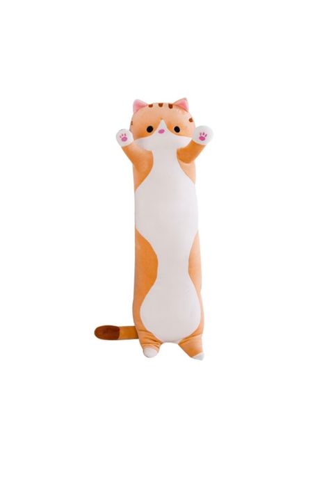 Jucarie pisica plus lunga, tip perna, lavabila, umplutura hipoalergeni