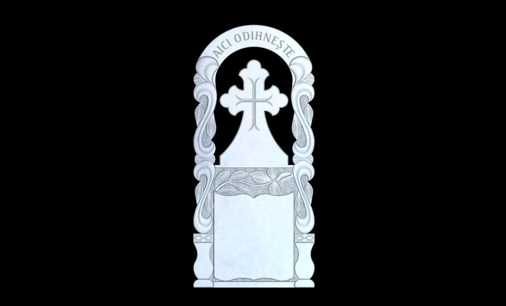 Modele noi 3D (STL), monumente funerare ,  progarme G-code pentru CNC