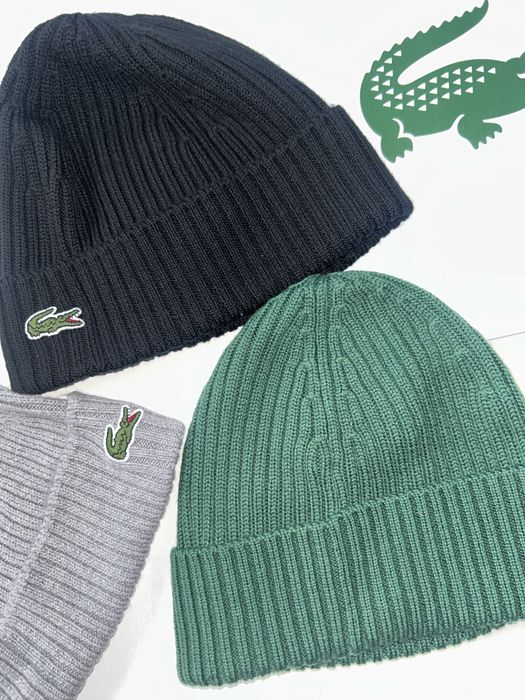 Шапки Lacoste шерстяные