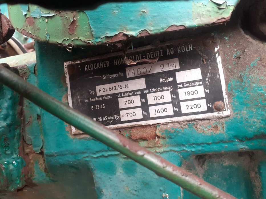 Tractor Deutz fahr 1955