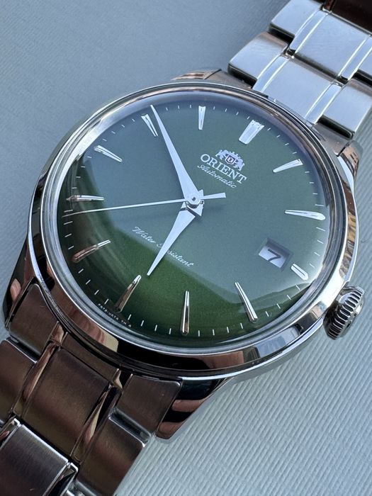 Ceas Orient Bambino Smarald 38mm bratara metalica