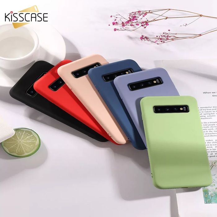 Husa silicon antisoc cu microfibra compatibil Samsung S10 ; S10 Plus