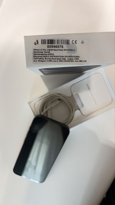 Iphone 15 pro 128GB BLACK 10 месеца Гаранция
