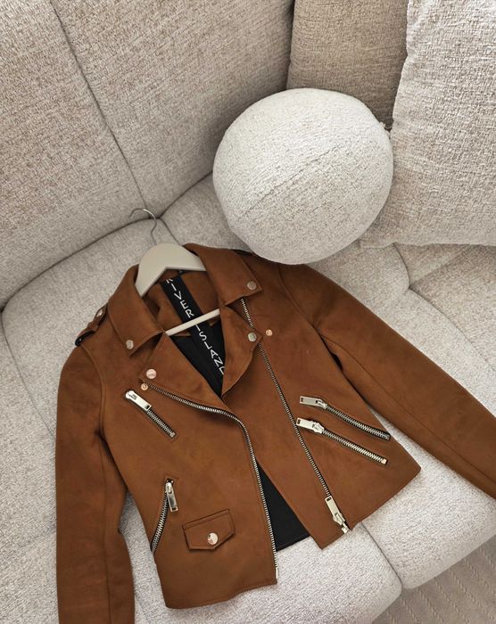 Кафяво велурено яке River Island (XXS / 32)