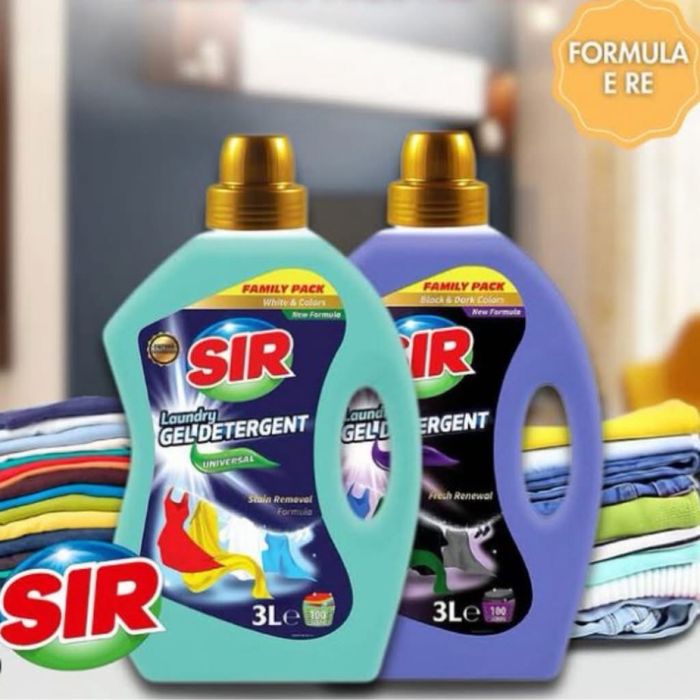 SIR Професионален гел за пране - за бяло или цветно 3л, 66 пранета