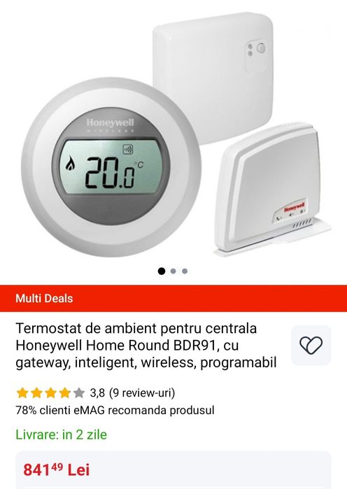 Termostat ambient wifi și internet control