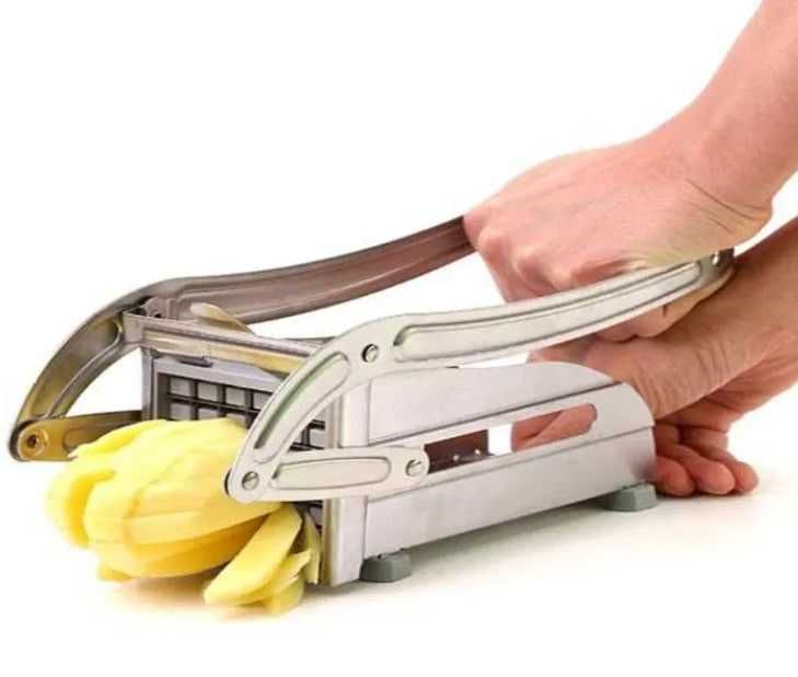 Ручная картофелерезка металлическая машинка