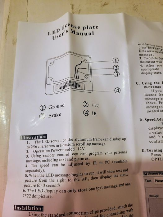 Продавам трети LED стоп с функция за програмиране на картинки и надпис