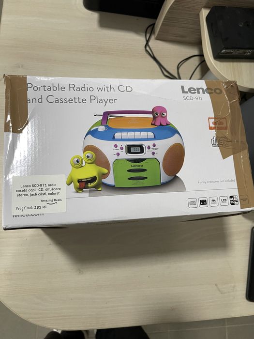 Lenco SCD-971 ,Radio Casetă pentru Copii,Stereo