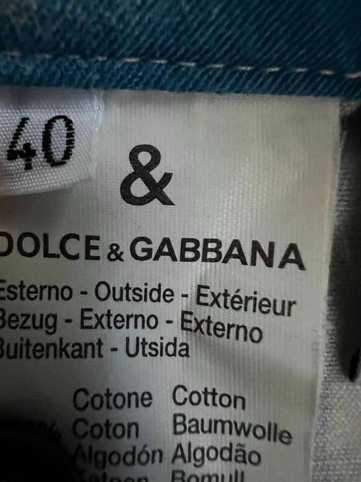 Fustă din bumbac, D&G, originala, marimea 40