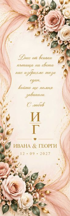 Свадбено платно-пътека