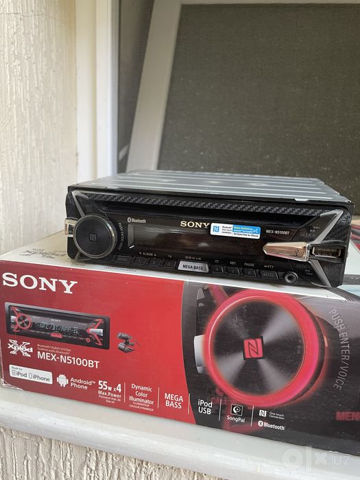 Автомагнитола Sony, аудиосистема MEX-N5100BT