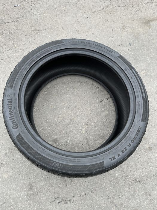 4 шины Continental ContiSportContact 5 295/40 R22 — пробег 100 км