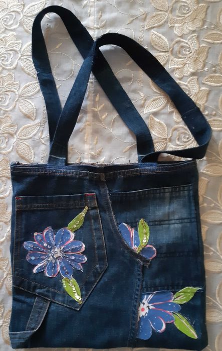 Дънкови чанти ръчна изработка