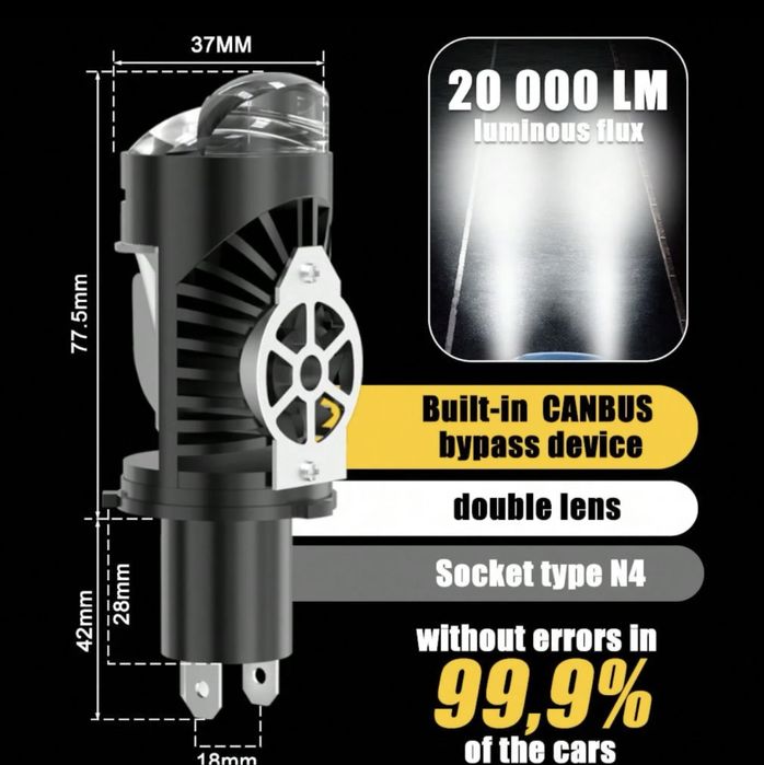 Bi-Led-H4 20000lm