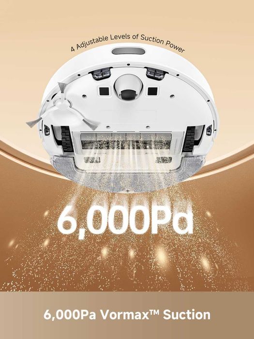 Робот прахосмукачка Dreame D10 Plus Gen 2 (6000 Pa) със станция