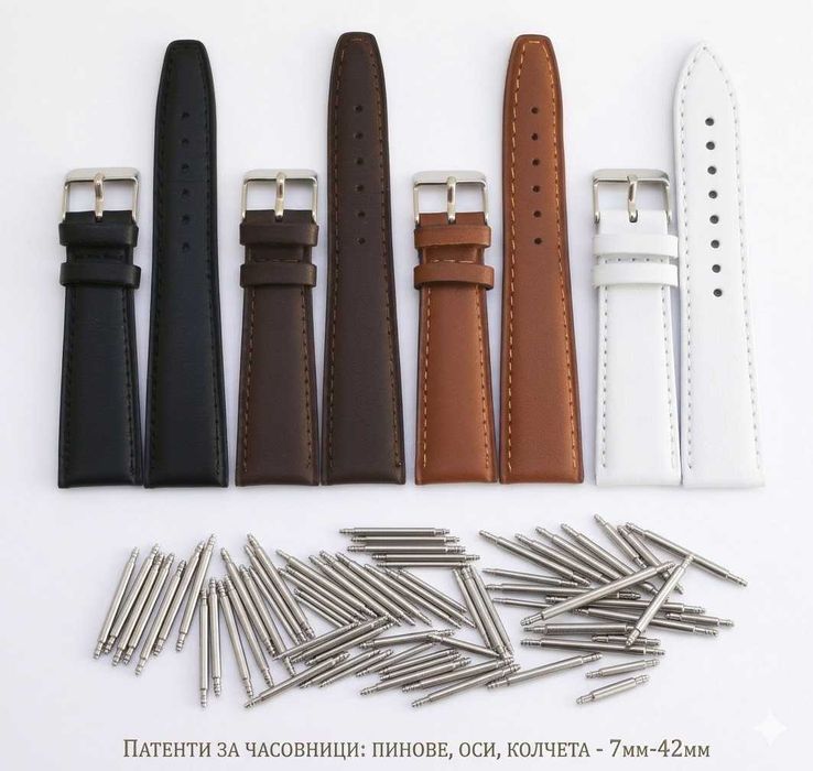 Каишки за Ретро Часовници. Смяна на Каишка за Античен Часовник 18 20 22 24мм. Колекционерски Часовник Seiko/Orient/Casio/Ракета/Слава/Полет/Восток
