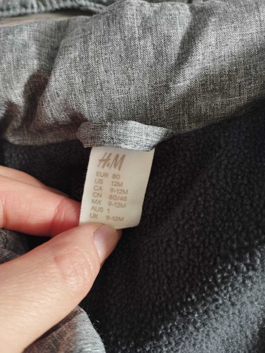 Бебешко зимно яке H&M 80см