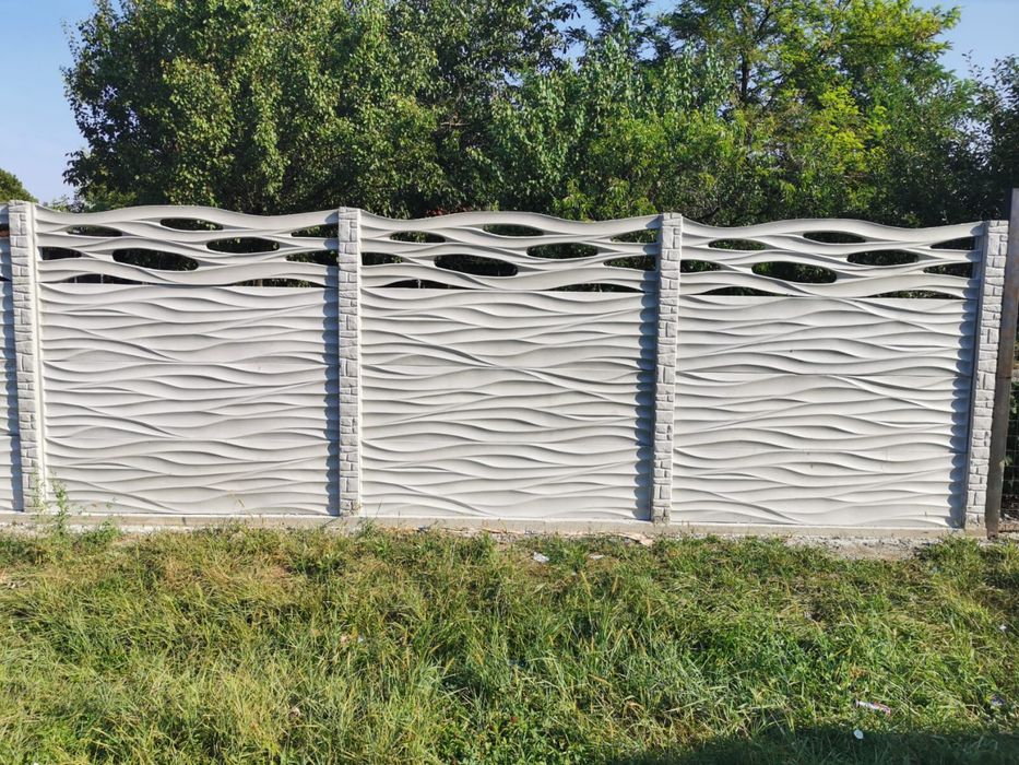 Gard Beton placa și stâlp