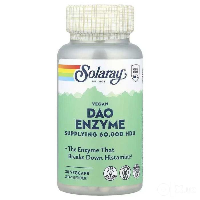 Solaray DAO Enzyme веганский фермент DAO