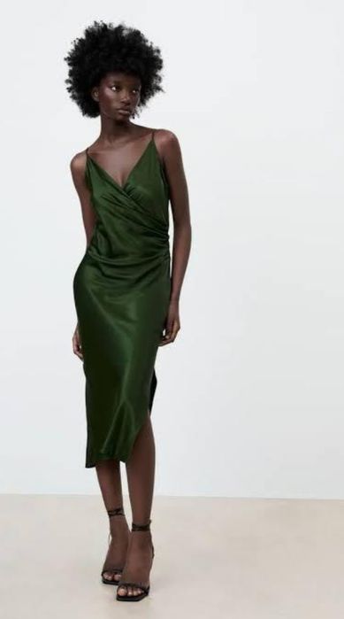 Rochie din satin Zara, s