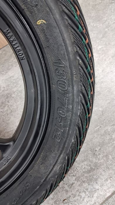 Новое колесо для скутера 130/70-12 (диск + новая шина)